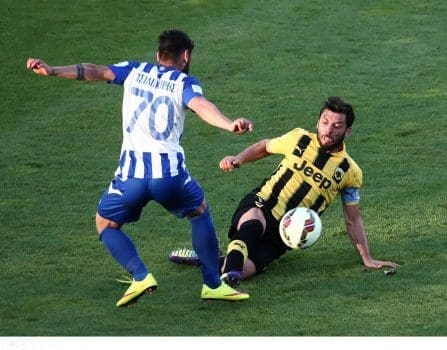 ÔÓÉËÉÃÊÉÑÇÓ ÃÅÙÑÃÅÁÓ ÁÅÊ - ÇÑÁÊËÇÓ (ÐËÅÉ ÏÖ FOOTBALL LEAGUE 2014-2015)