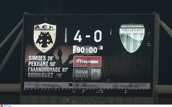  ÁÅÊ - ËÅÂÁÄÅÉÁÊÏÓ AEK - LEVADIAKOS (SUPERLEAGUE 2016-2017)